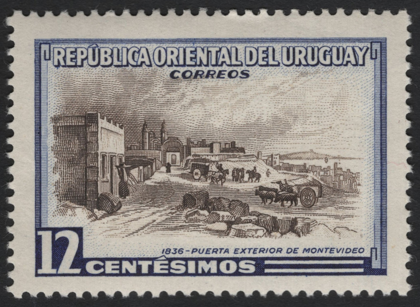 SCG6580 - Uruguay 1936 – Puerta Exterior de Montevideo (12 Céntesimos)