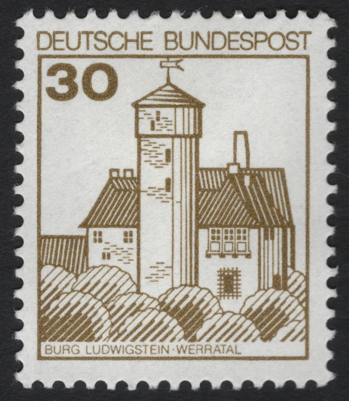 SCG8239 - Germany 1977 – Burg Ludwigstein, Werratal (30 Pfennig)