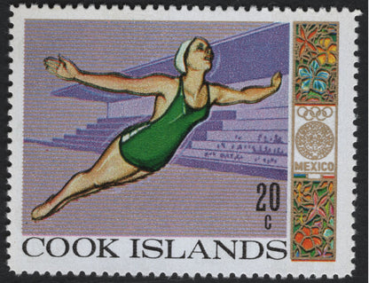 SCG7361 - Cook Islands 1968 Mexico City Olympic Games Set