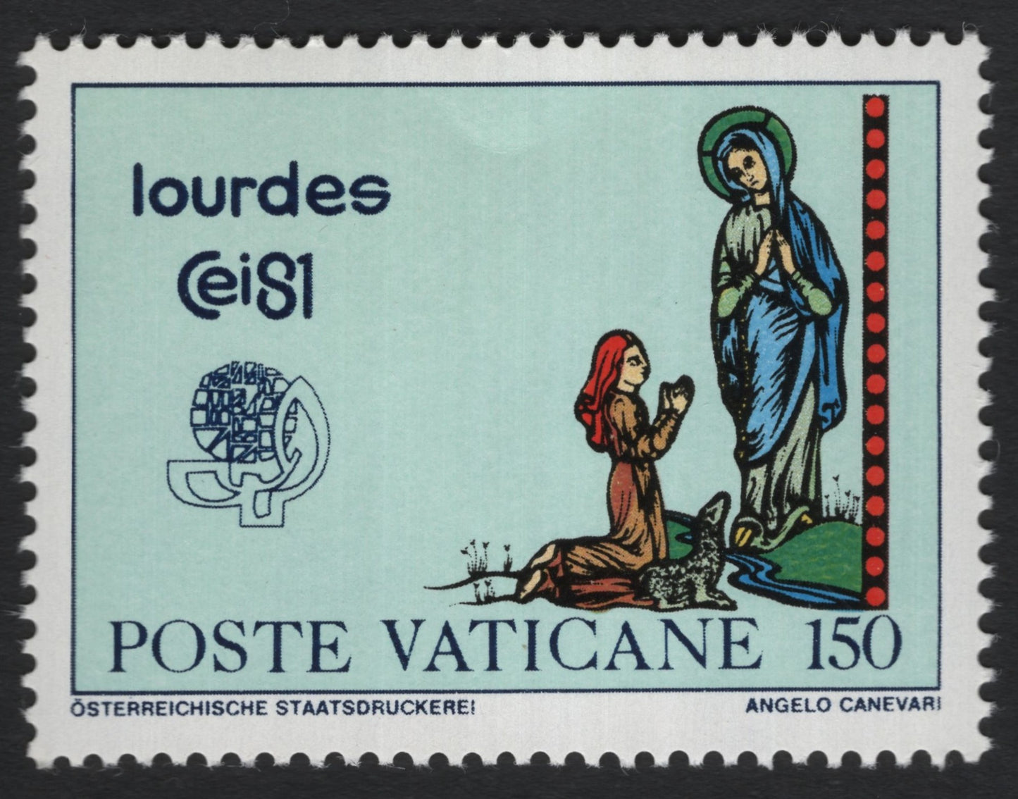 SCG9803 - Vatican City 1981 – Lourdes Apparition (150 Lire)