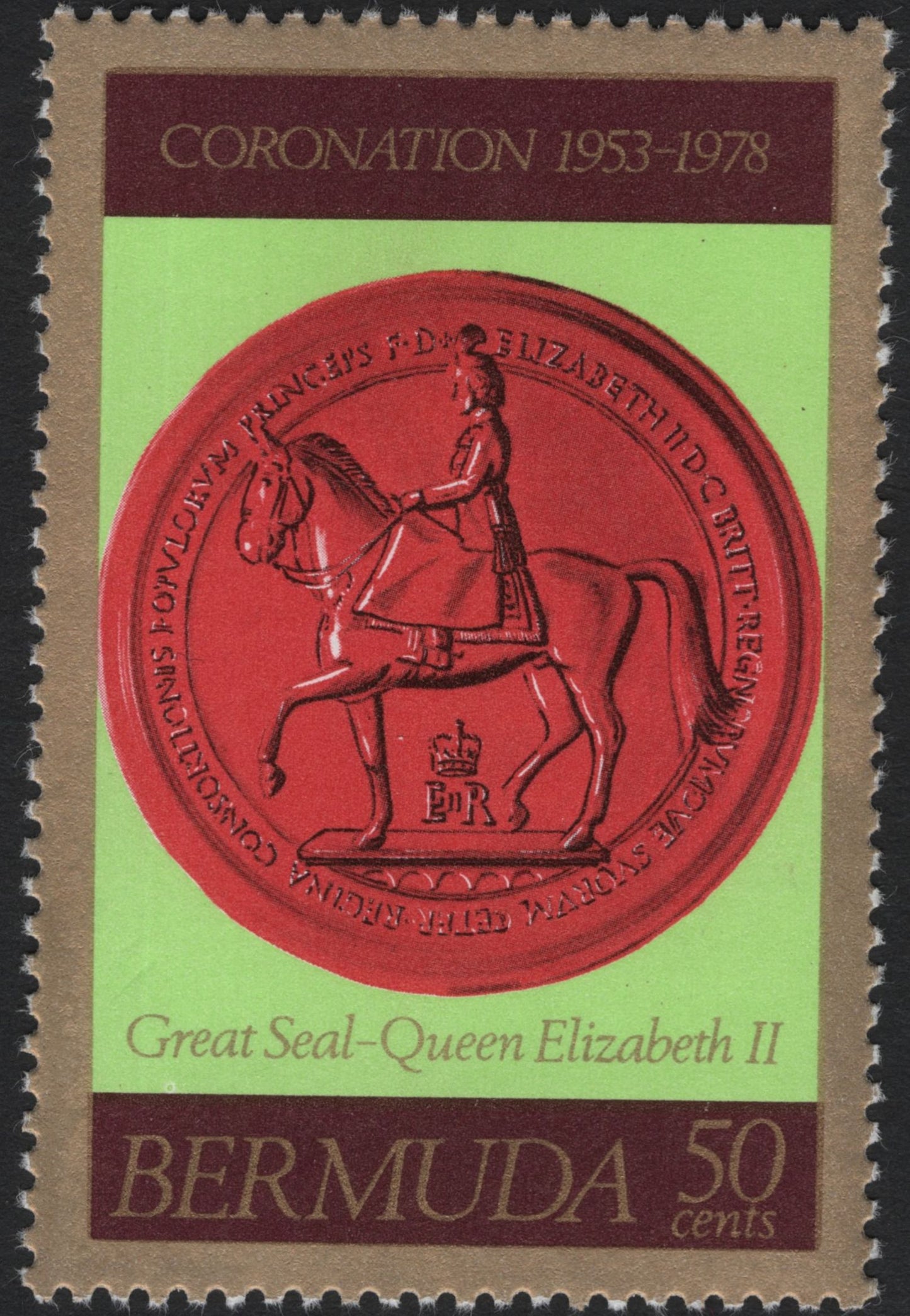SCG7366 - Bermuda 1978 Coronation 25th Anniversary – Great Seals of the Queens
