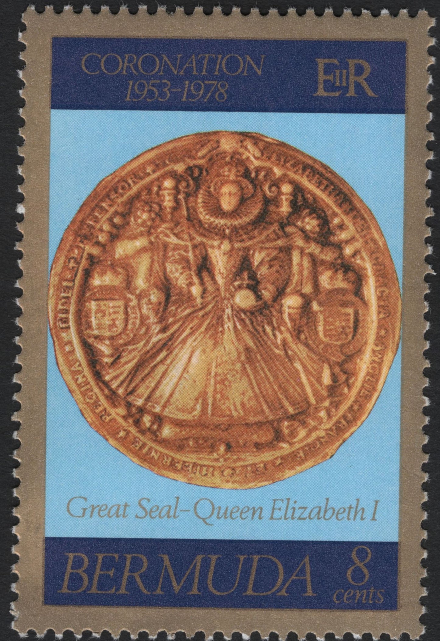 SCG7366 - Bermuda 1978 Coronation 25th Anniversary – Great Seals of the Queens