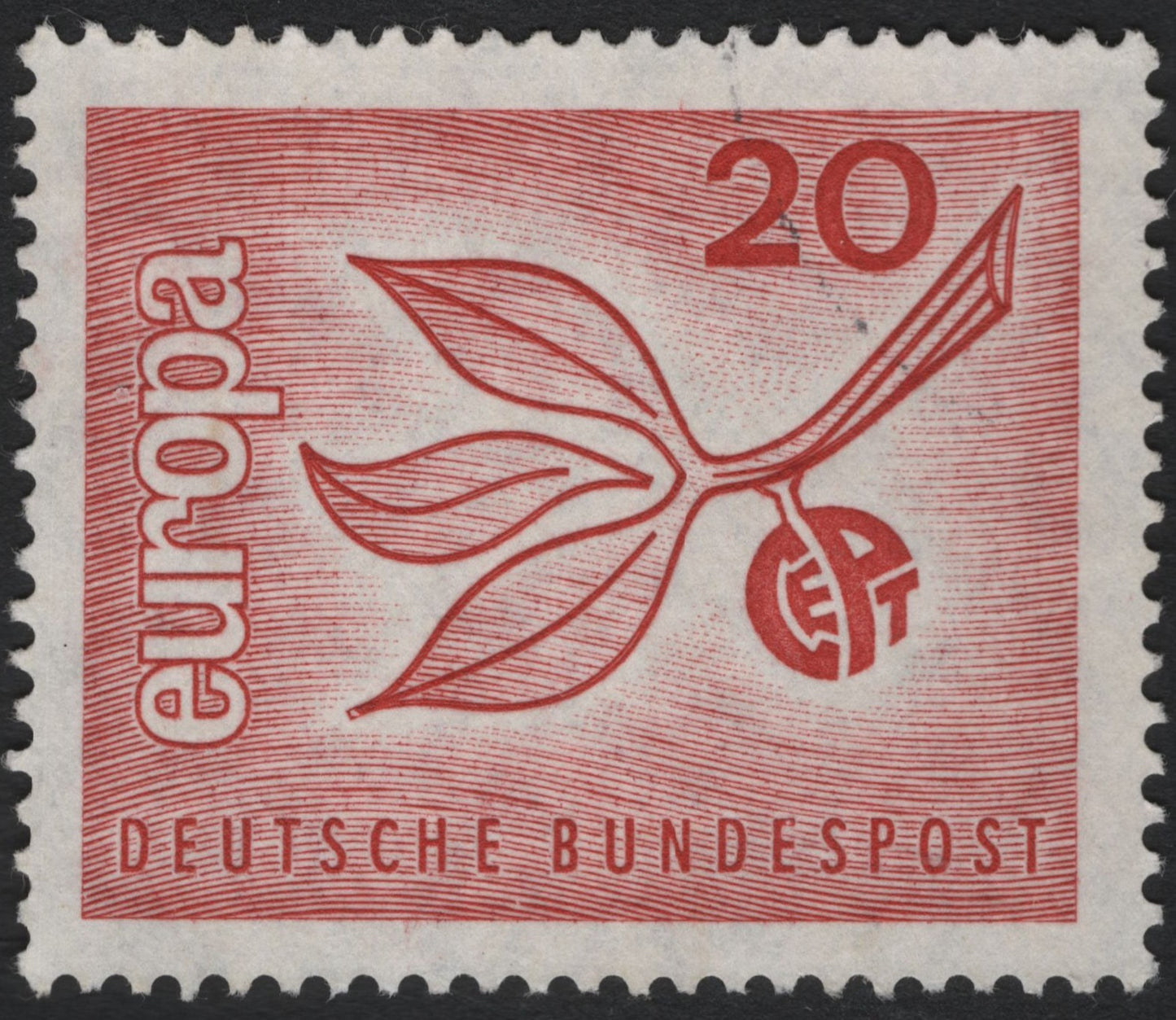 SCG9793 - Germany – 20 Pf CEPT Europa “Growing Plant” (1961)