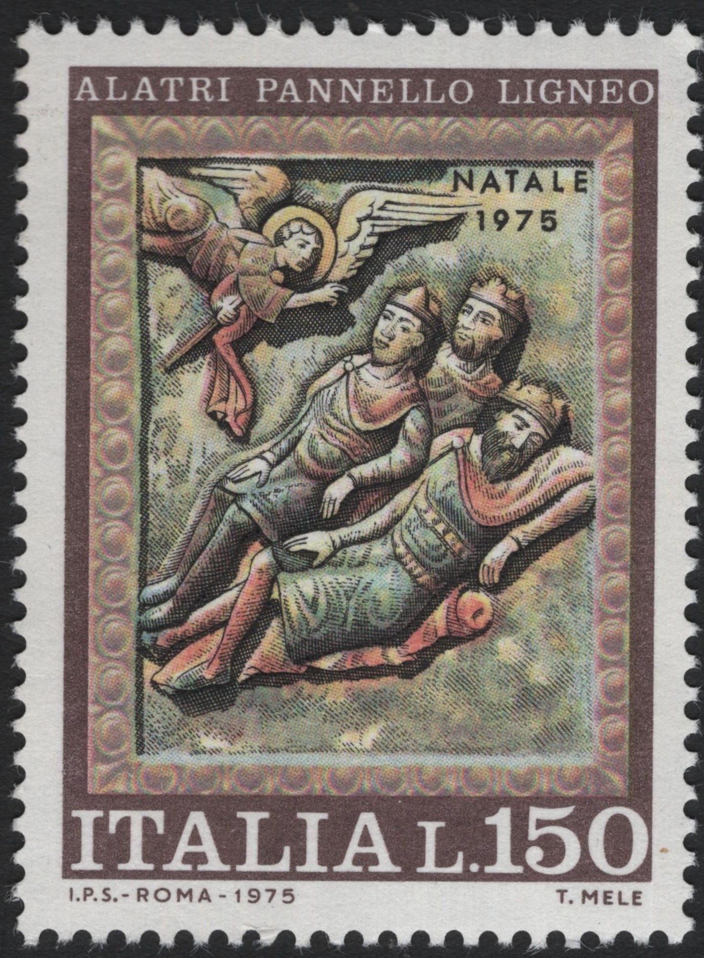 SCG7370 - Italy 1975 – Christmas Issue: Alatri Wooden Panels
