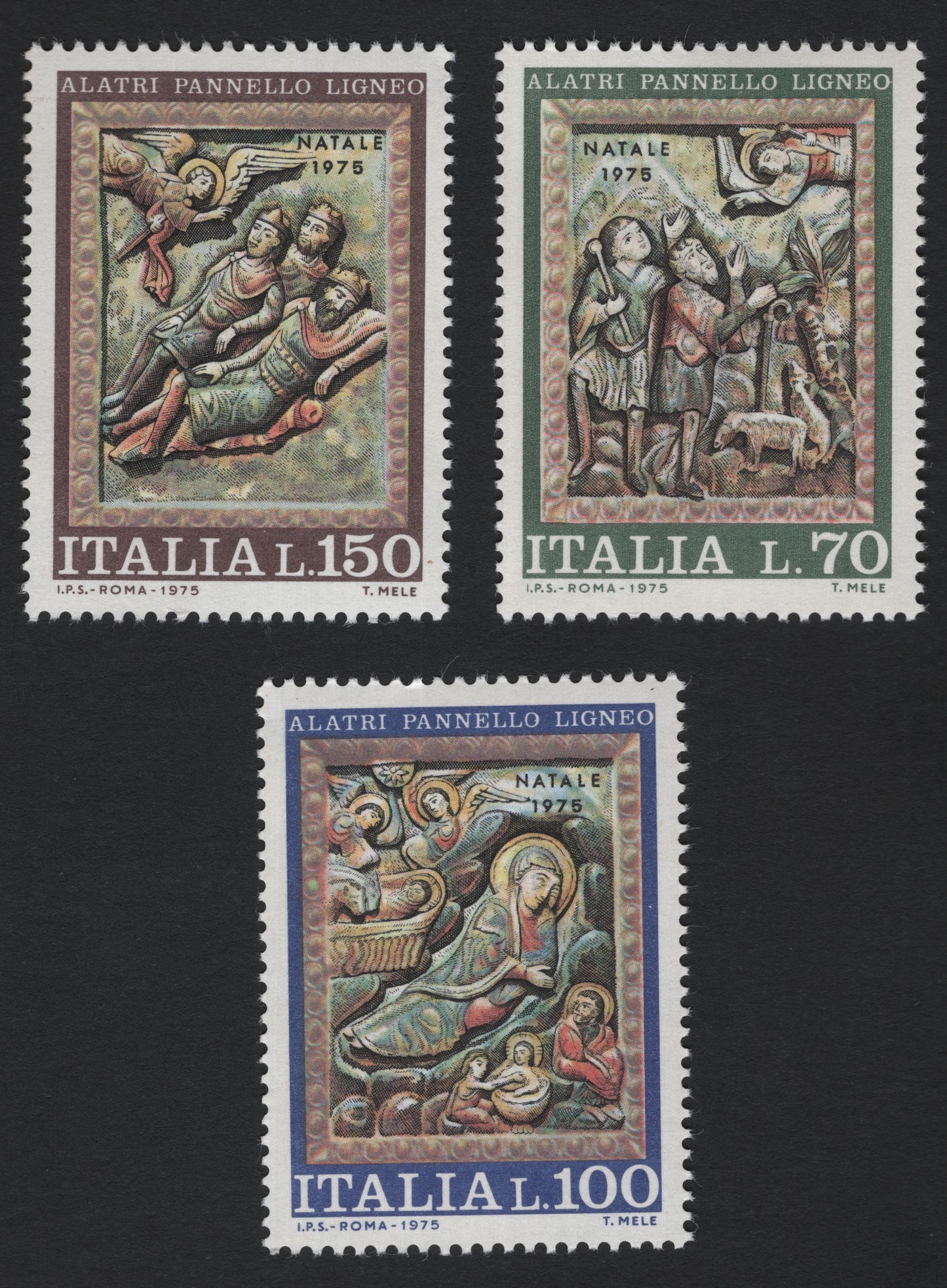 SCG7370 - Italy 1975 – Christmas Issue: Alatri Wooden Panels