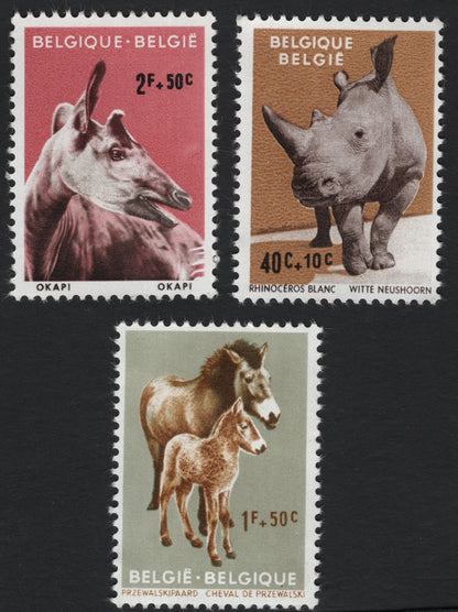 SCG8309 - Belgium 1960s Endangered Animals Semi-Postal Set