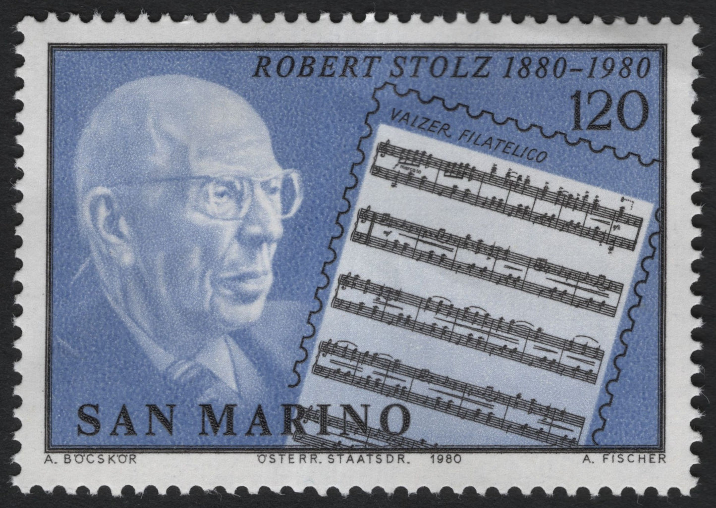 SCG8816 - San Marino 1980 – Robert Stolz Centenary (1880–1980)