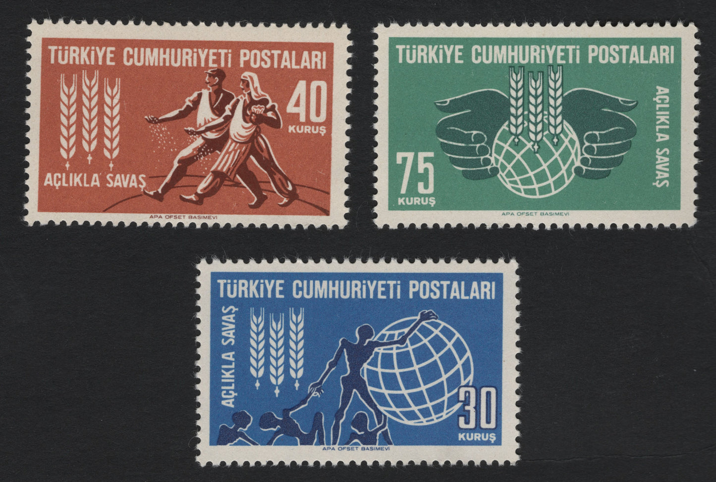 SCG7367 - Turkey “War on Hunger” Campaign Stamps (1963)