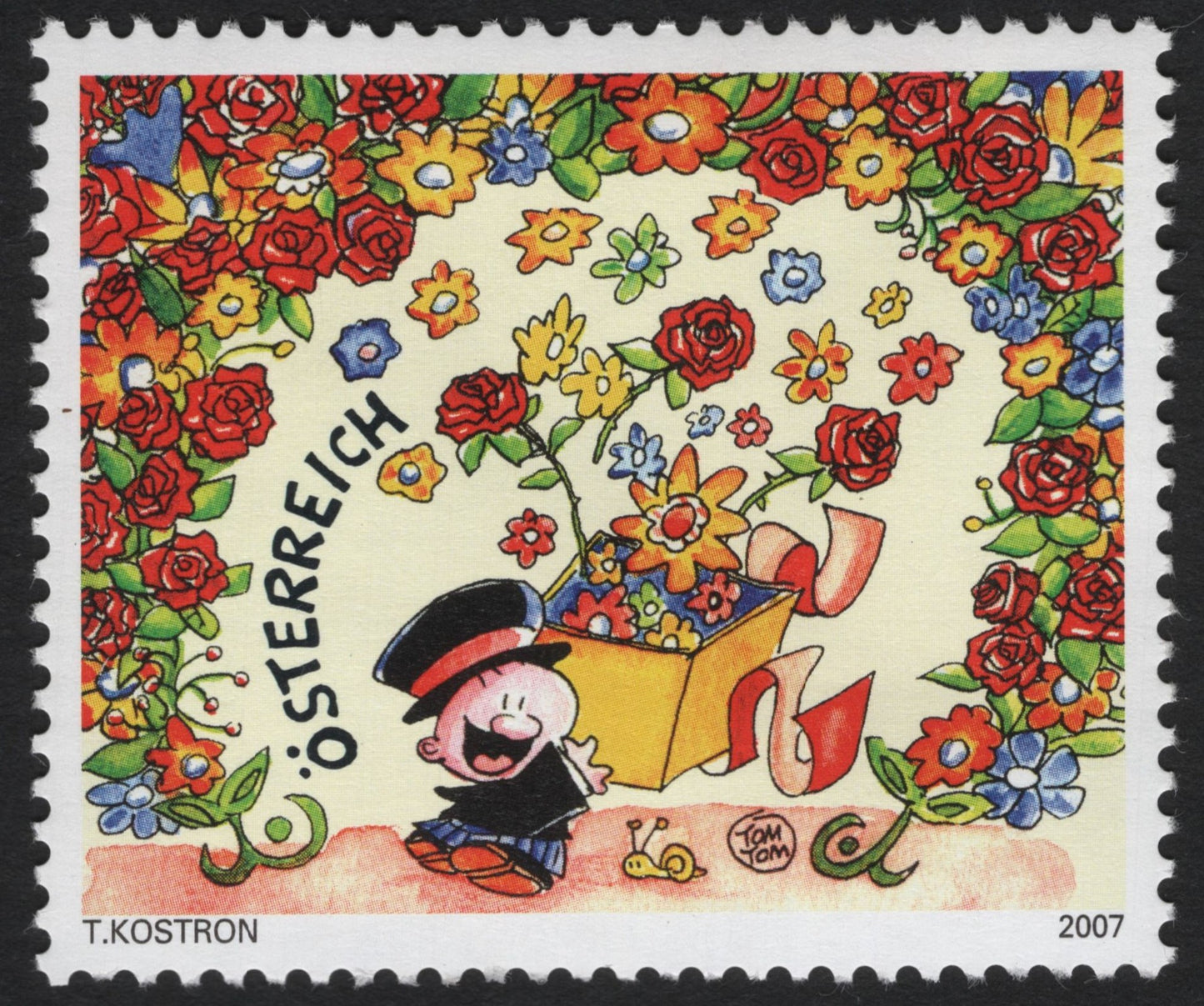 SCG8801 - Austria 2007 – Tom-Tom with Blossoming Gift Box