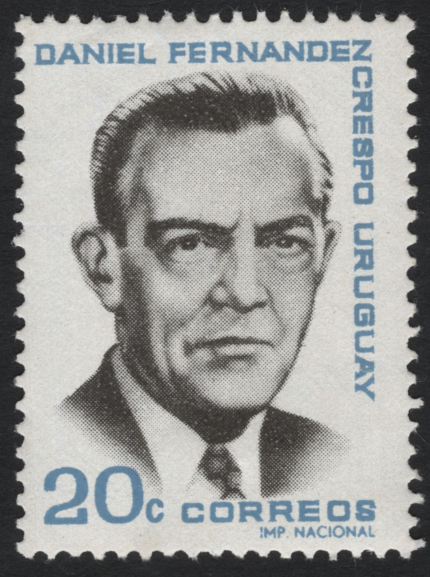 SCG6704 - Uruguay 20 Centésimos – Daniel Fernández Crespo Commemorative Issue