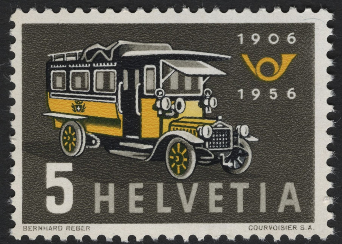 SCG7382 - Switzerland 1956 – 50th Anniversary of Simplon Tunnel & Swiss Postal Bus Service