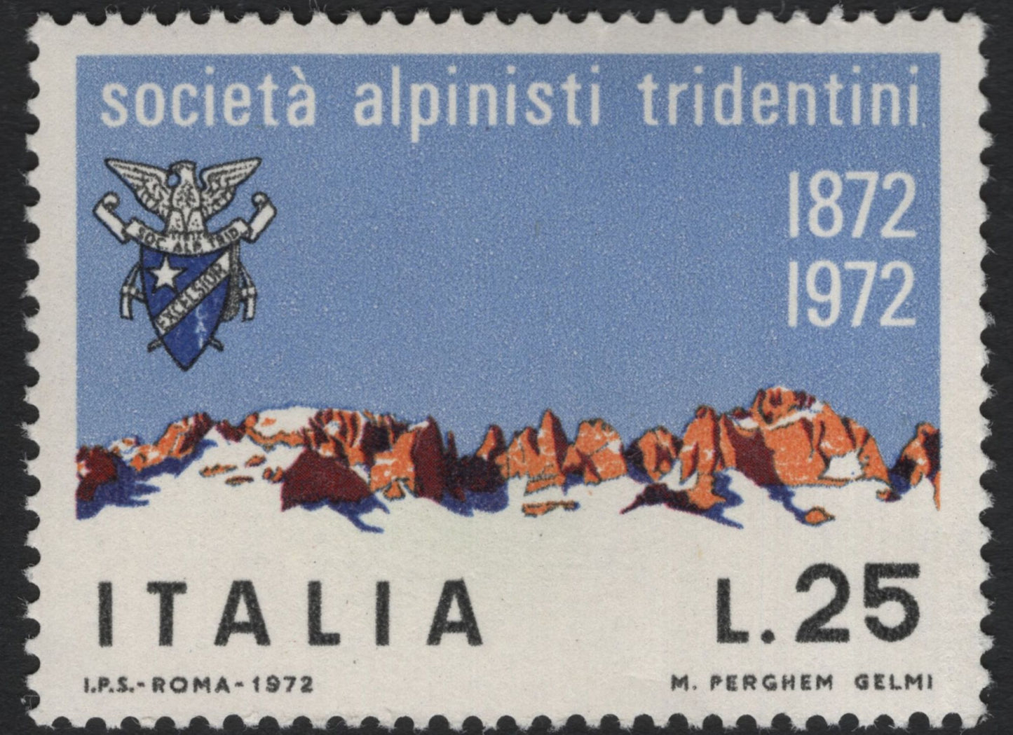 SCG7383 - Italy 1972 – Centenary of the Società Alpinisti Tridentini