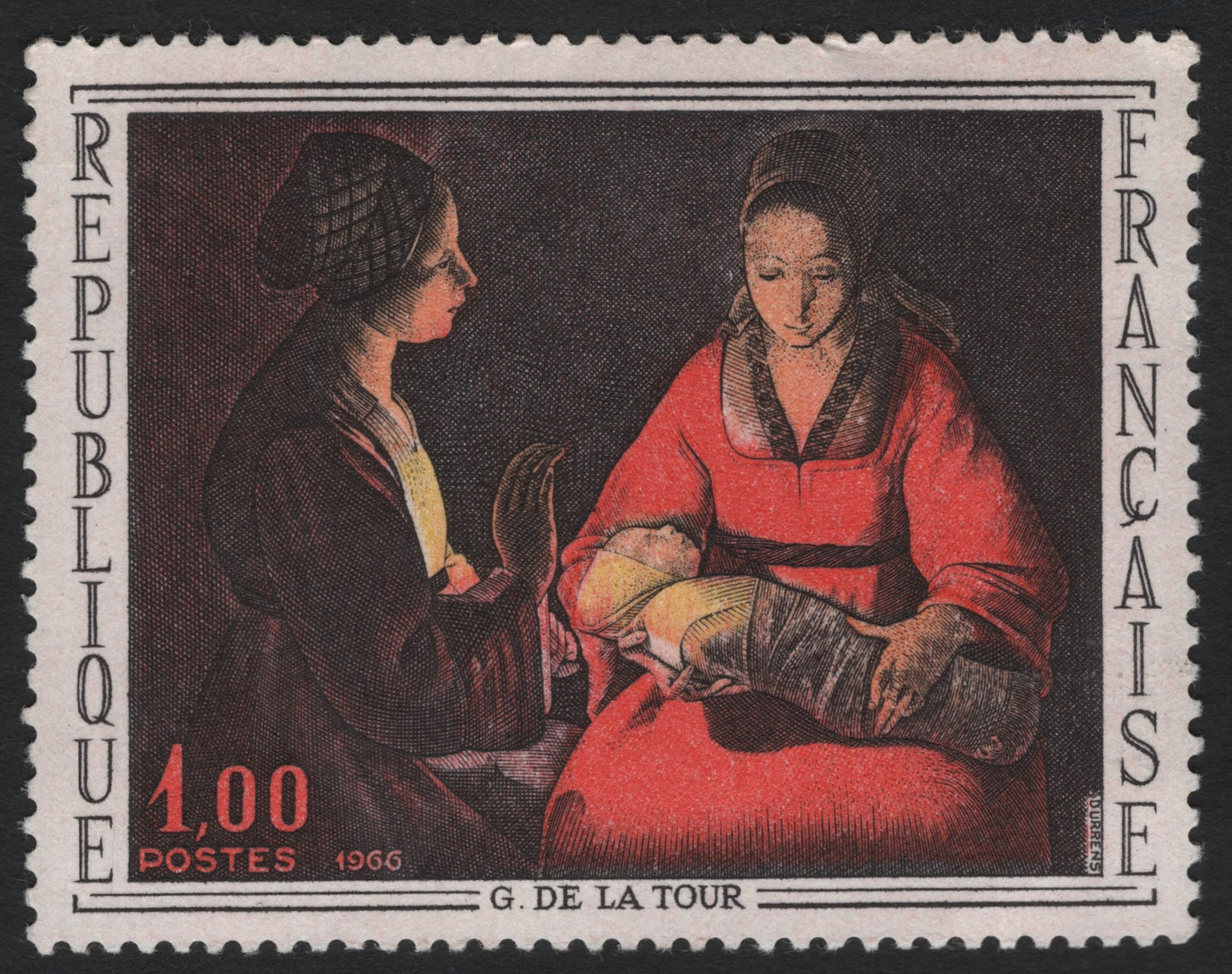 SCG6725 - France 1966 – “The Newborn Child” by Georges de La Tour