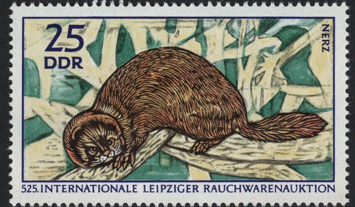SCG7376 - East Germany 1973 – Leipzig Fur Auction Animal Series