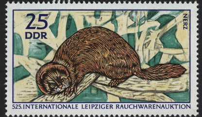SCG7376 - East Germany 1973 – Leipzig Fur Auction Animal Series
