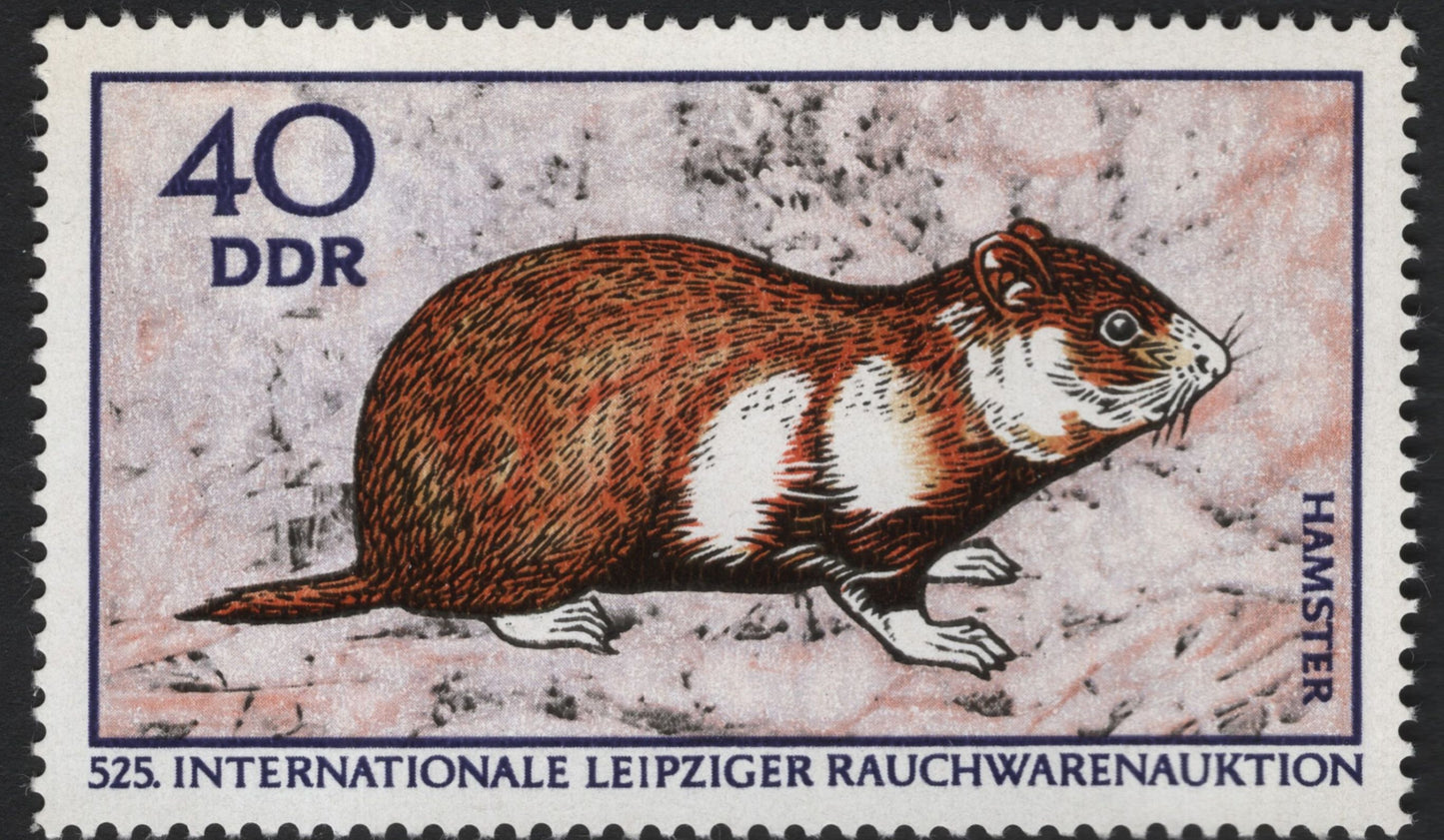 SCG7376 - East Germany 1973 – Leipzig Fur Auction Animal Series