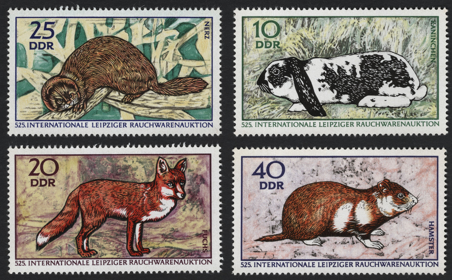 SCG7376 - East Germany 1973 – Leipzig Fur Auction Animal Series