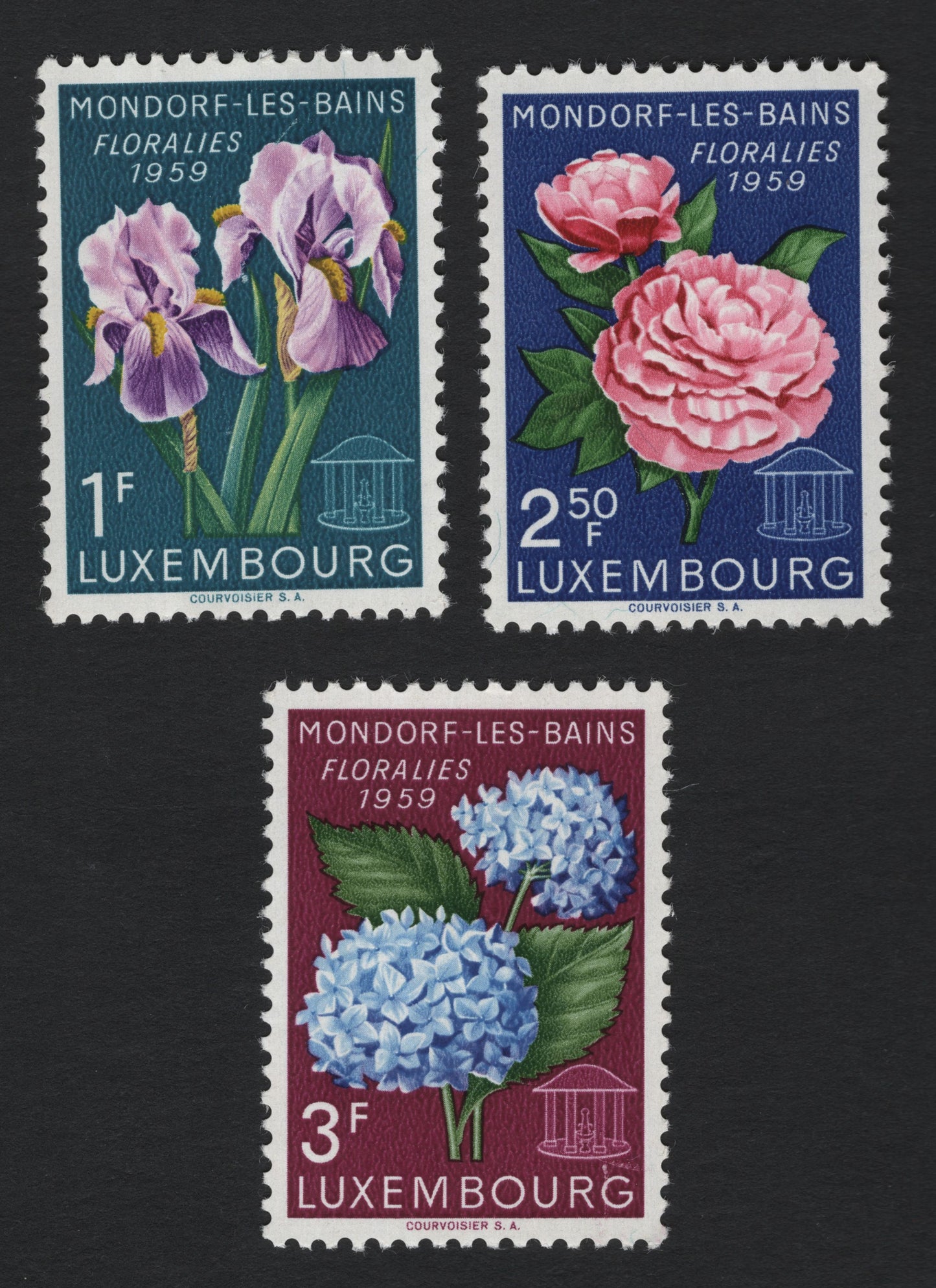 SCG8323 - Luxembourg 1959 Mondorf-les-Bains Florales — Flower Exhibition Set