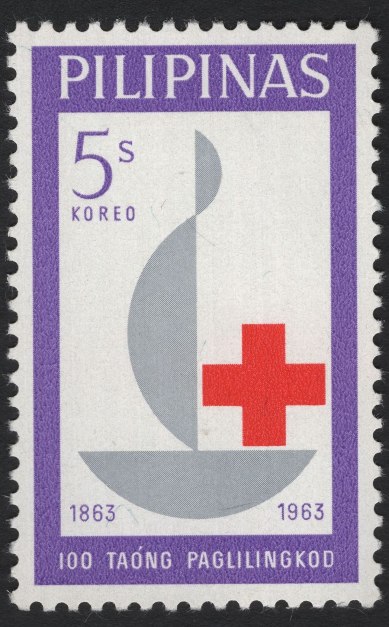 SCG8318 - Philippines 1963 Red Cross Centenary – 100 Years of Service