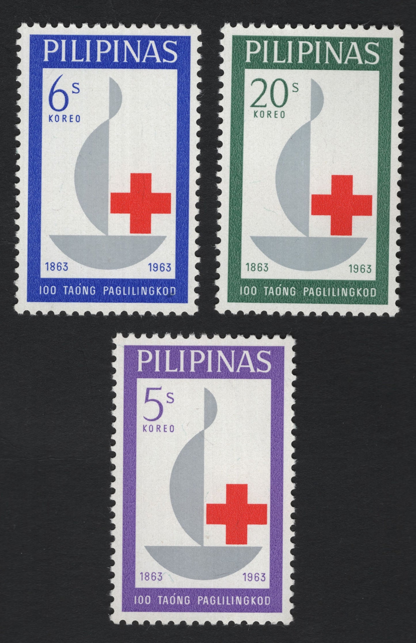 SCG8318 - Philippines 1963 Red Cross Centenary – 100 Years of Service