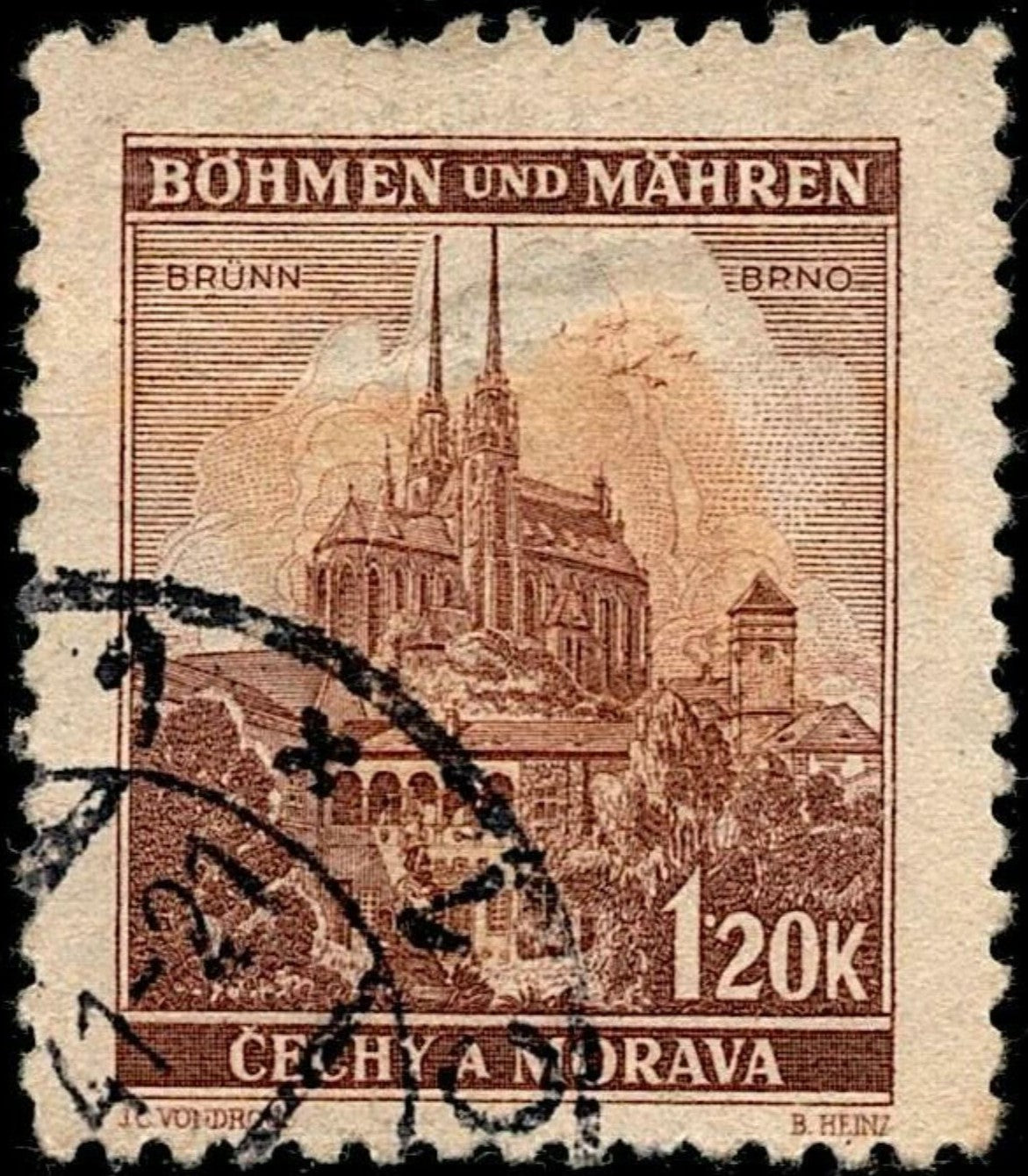 SCG681 - 1943 Böhmen und Mähren Brno Cathedral 1.20K Used