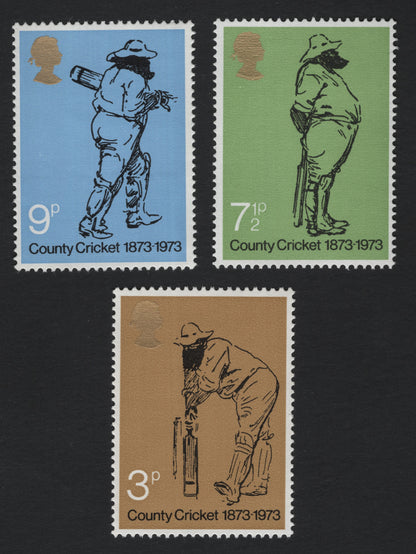 SCG7280 - Great Britain 1973 “County Cricket Centenary” Stamp Set