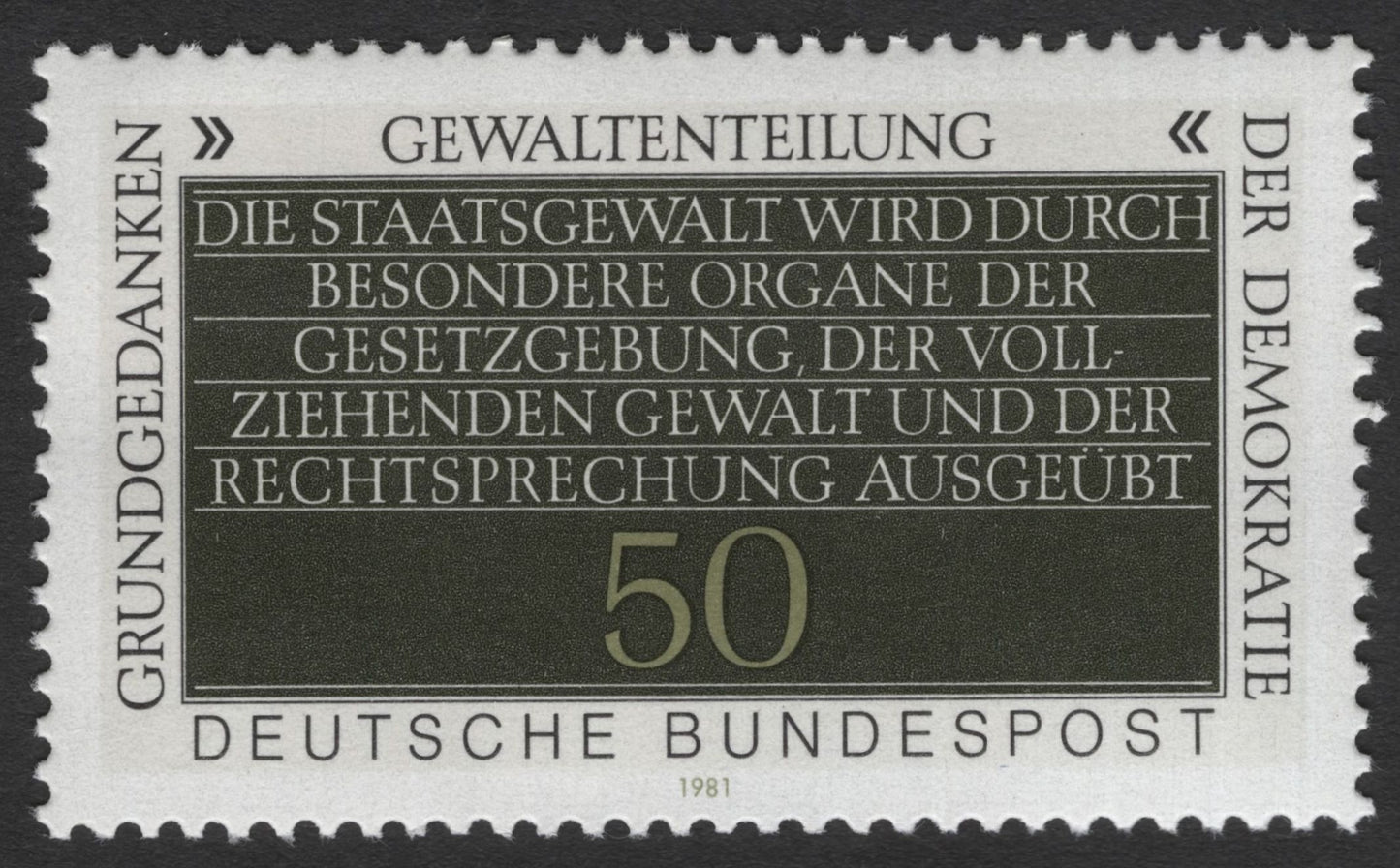 SCG11784 - Germany (FRG) 1981 – Basic Constitutional Principles of Democracy (Stamp Pair)