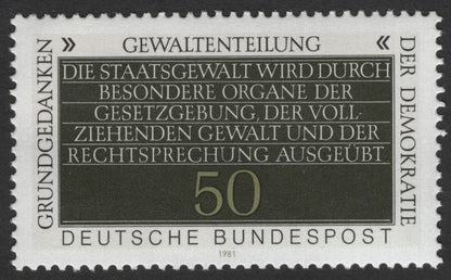 SCG11784 - Germany (FRG) 1981 – Basic Constitutional Principles of Democracy (Stamp Pair)