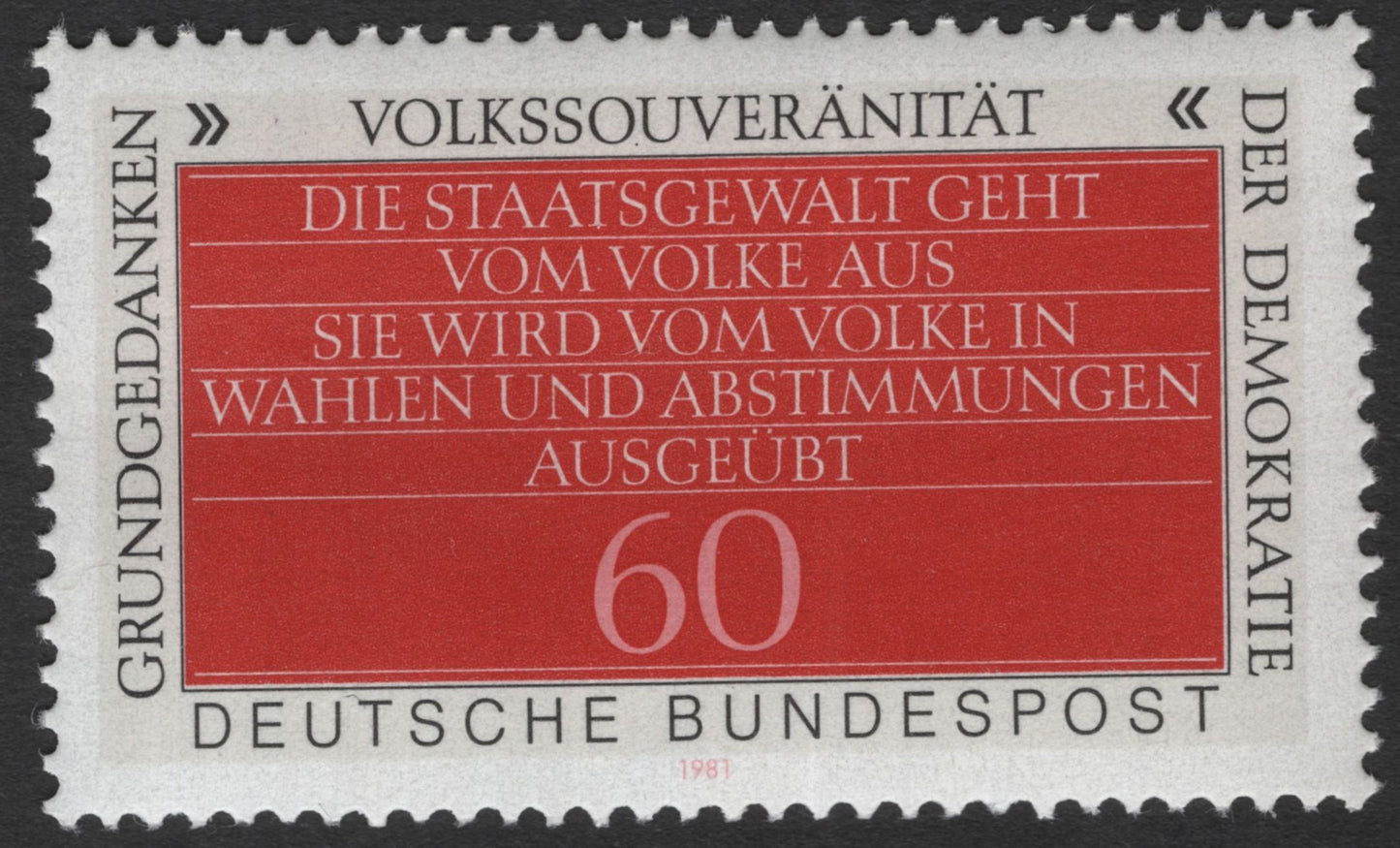 SCG11784 - Germany (FRG) 1981 – Basic Constitutional Principles of Democracy (Stamp Pair)