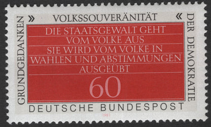 SCG11784 - Germany (FRG) 1981 – Basic Constitutional Principles of Democracy (Stamp Pair)