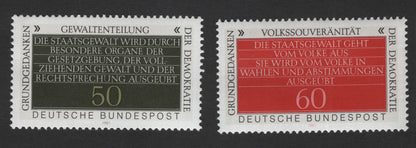 SCG11784 - Germany (FRG) 1981 – Basic Constitutional Principles of Democracy (Stamp Pair)
