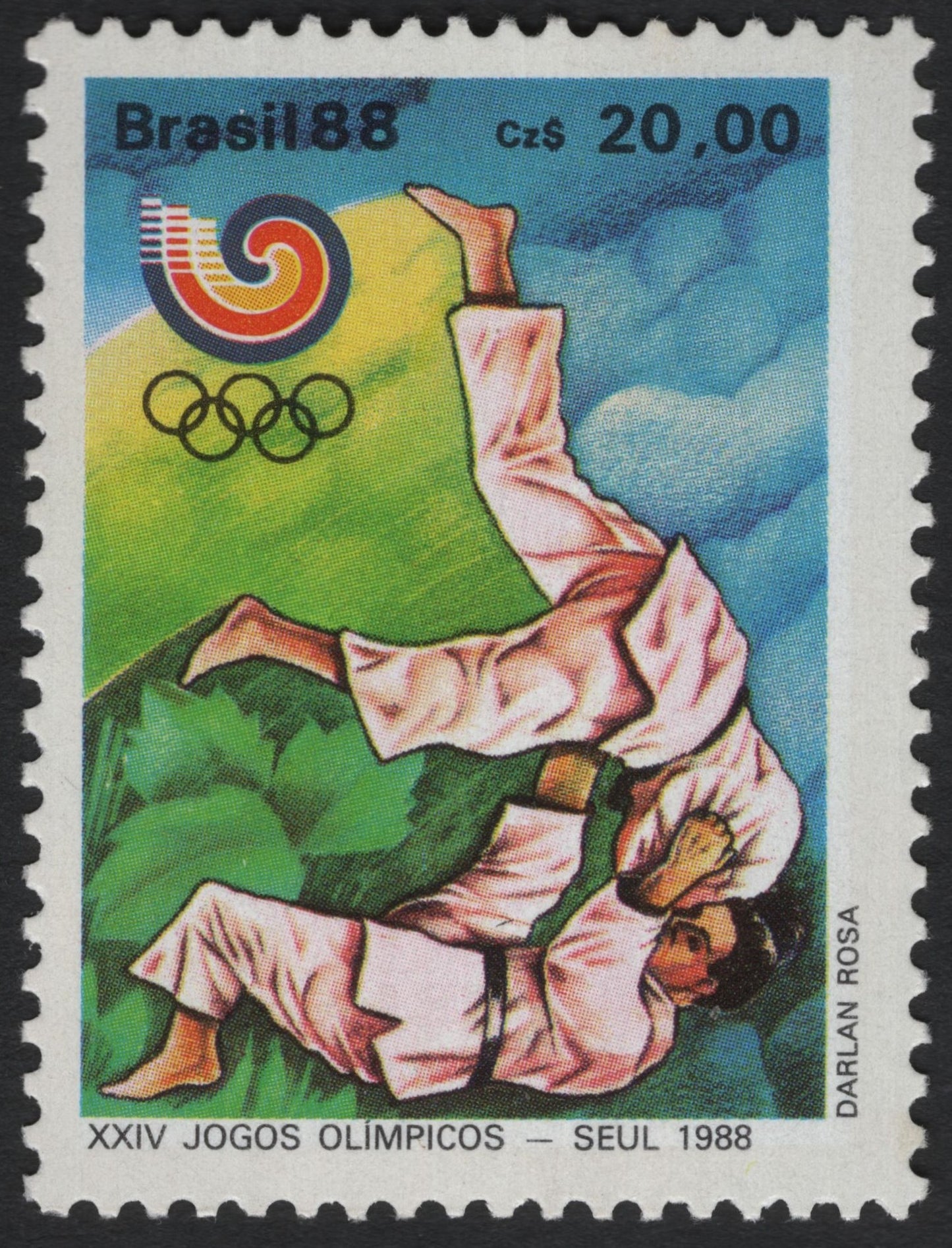 SCG9748 - Brazil 1988 – Seoul Olympics Judo Commemorative (Cz$ 20,00)