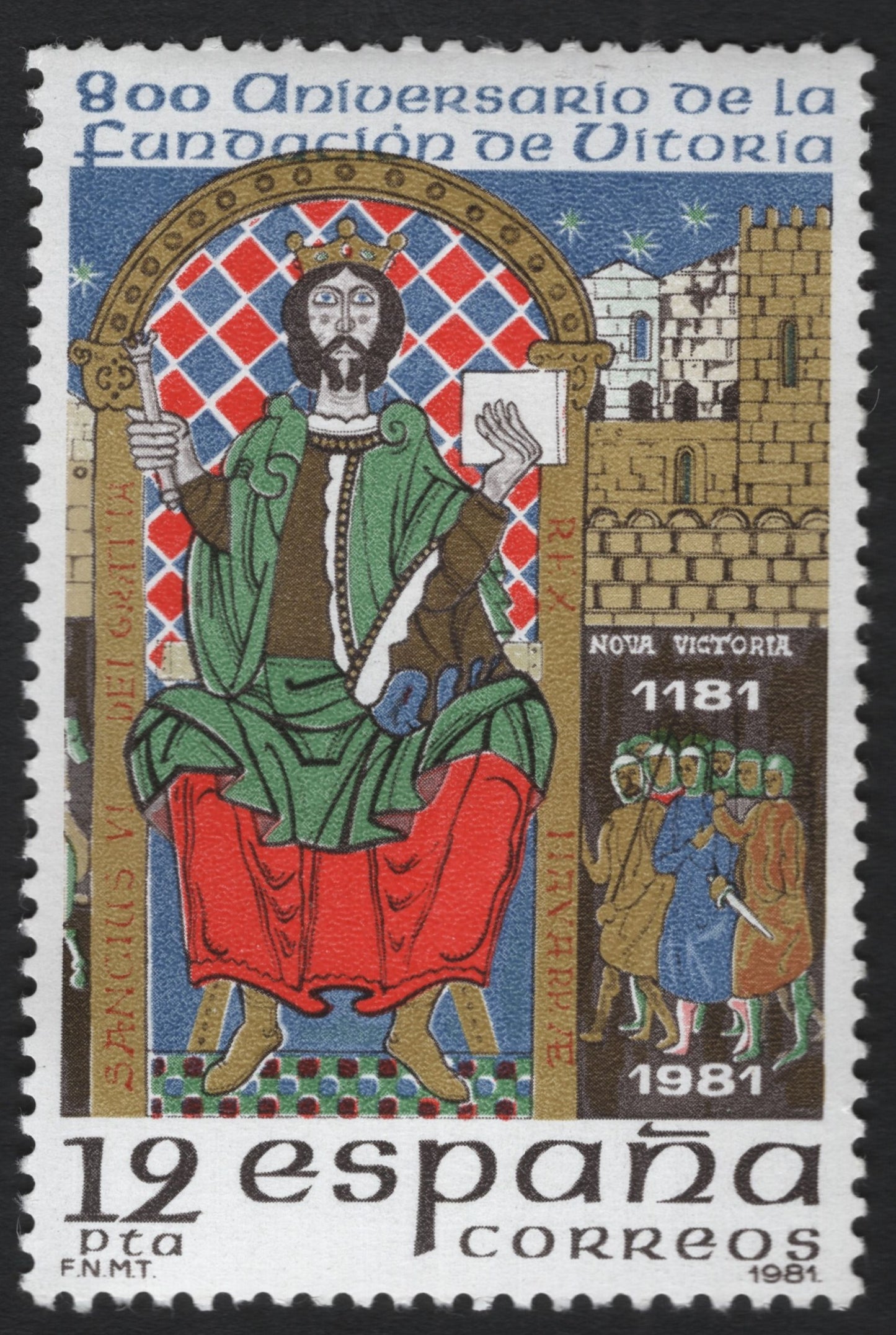 SCG8692 - Spain 1981 – 800th Anniversary of the Founding of Vitoria