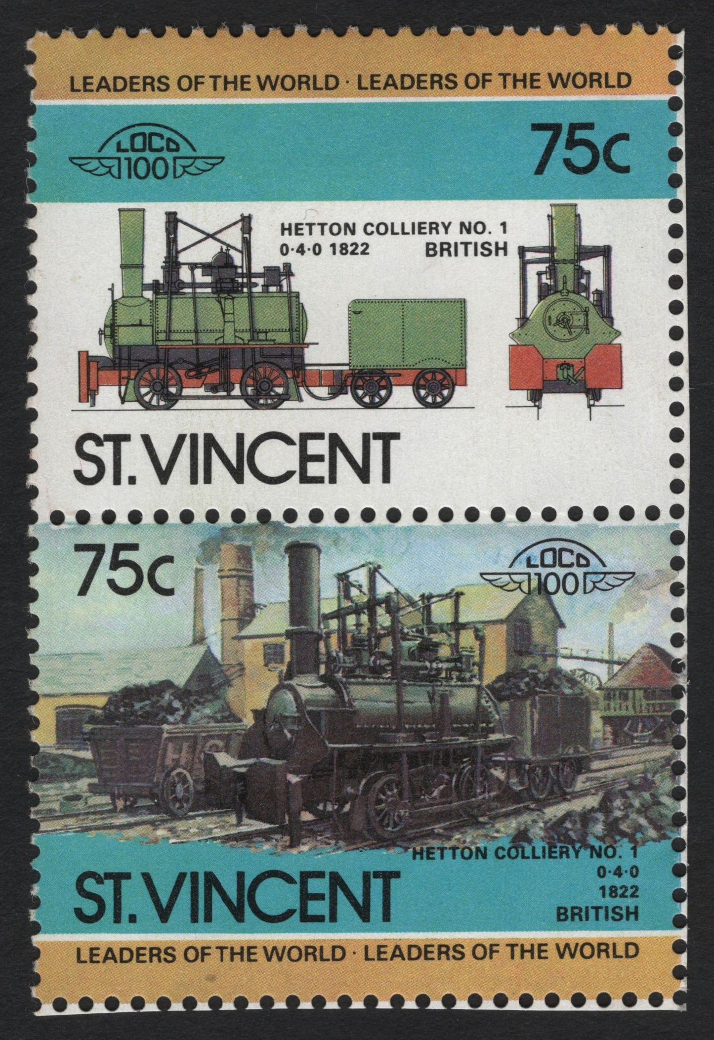 SCG7278 - St. Vincent – Leaders of the World: Classic Locomotives Series (1980s)