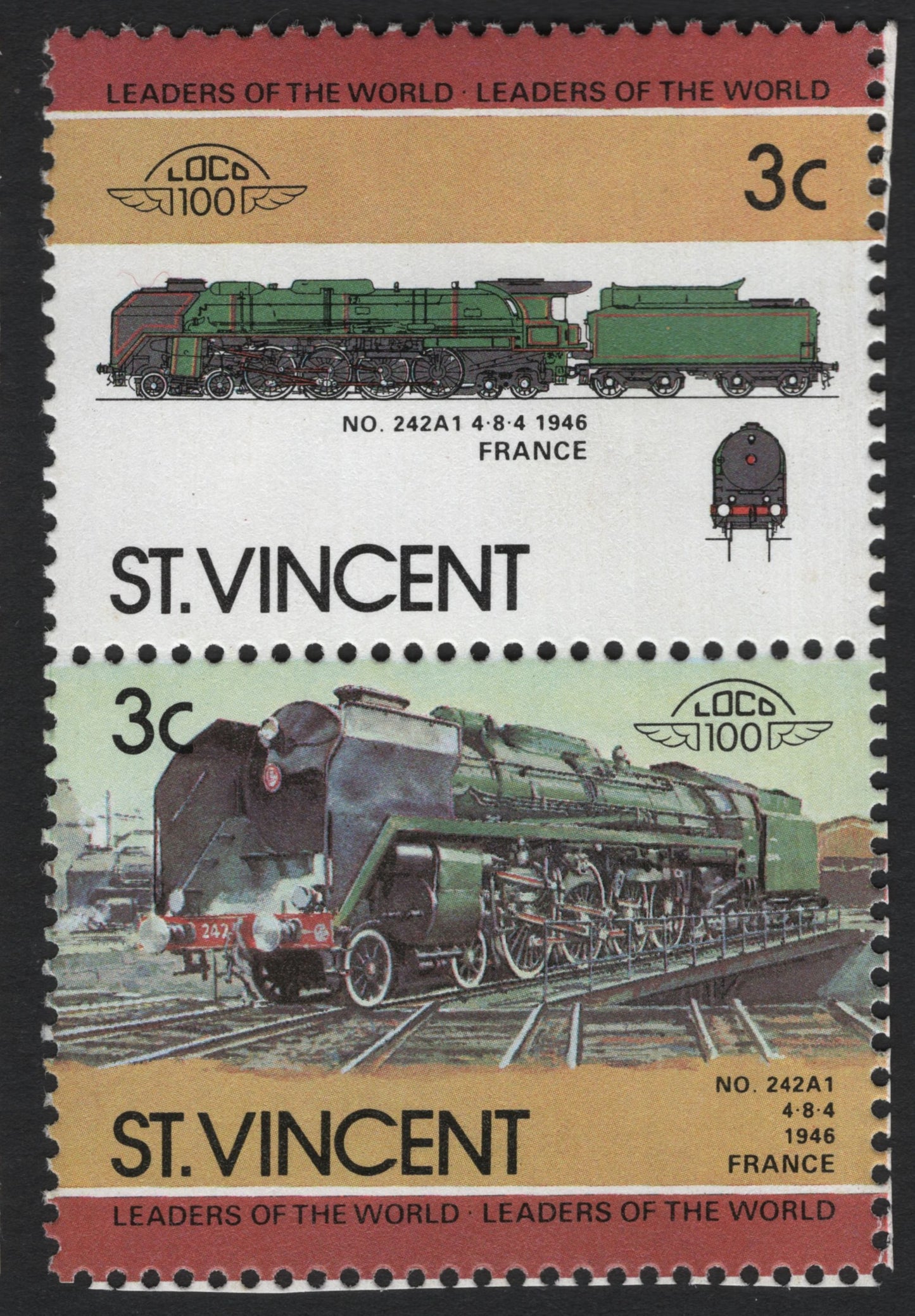 SCG7278 - St. Vincent – Leaders of the World: Classic Locomotives Series (1980s)