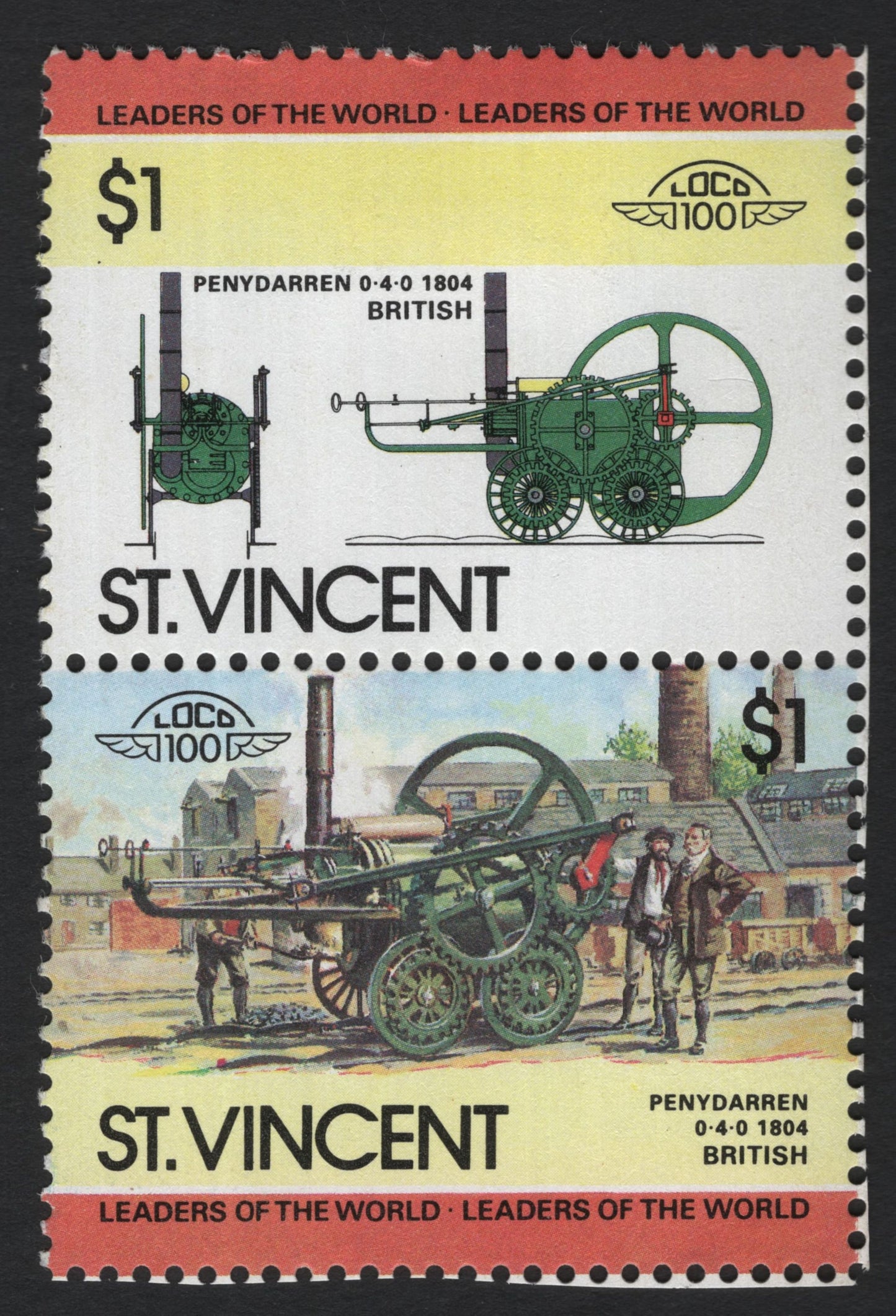 SCG7278 - St. Vincent – Leaders of the World: Classic Locomotives Series (1980s)