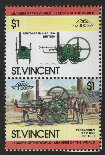 SCG7278 - St. Vincent – Leaders of the World: Classic Locomotives Series (1980s)