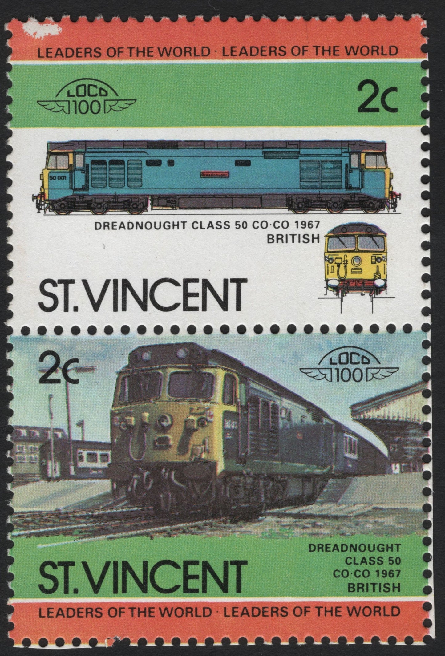 SCG7278 - St. Vincent – Leaders of the World: Classic Locomotives Series (1980s)