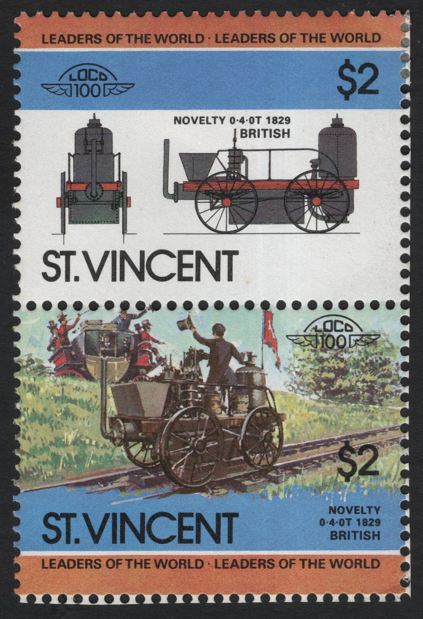 SCG7278 - St. Vincent – Leaders of the World: Classic Locomotives Series (1980s)