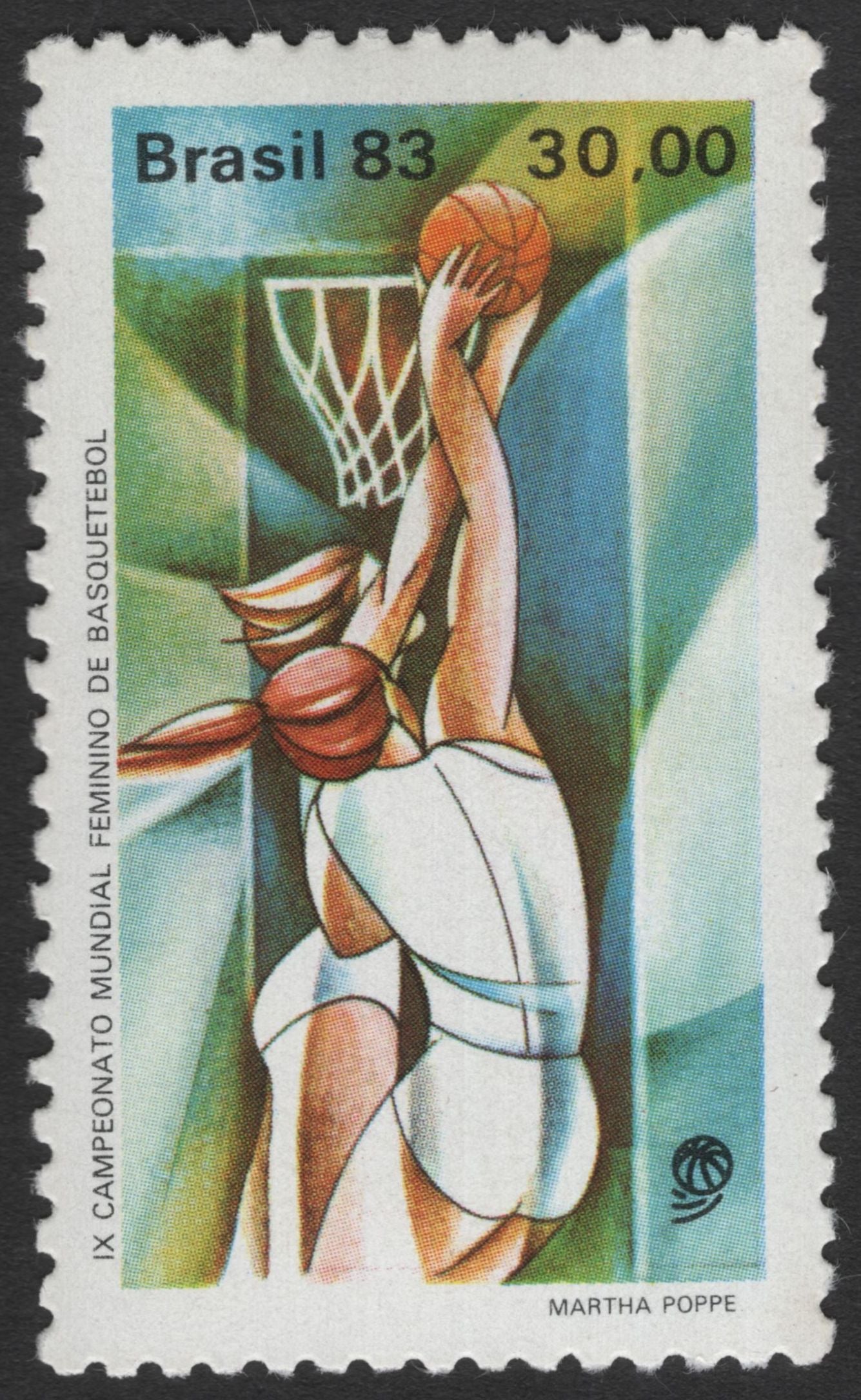 SCG11789 - Brazil 1983 – Women’s World Basketball Championship (Stamp Pair)