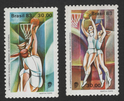 SCG11789 - Brazil 1983 – Women’s World Basketball Championship (Stamp Pair)