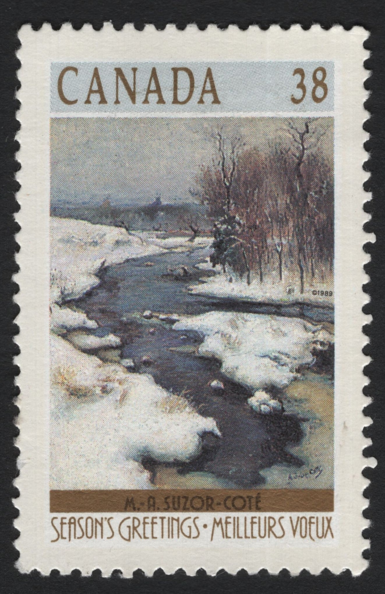 SCG8302 - Canada 1989 – “Winter Landscape” by M.A. Suzor-Coté