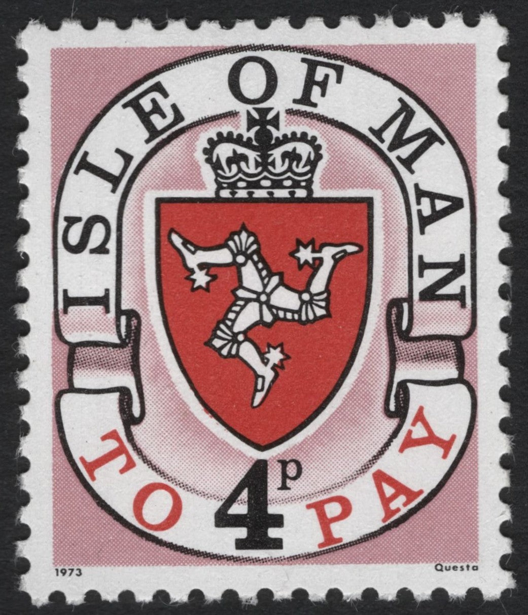 SCG8305 - Isle of Man 1973 Postage Due – Triskelion Emblem (4p)