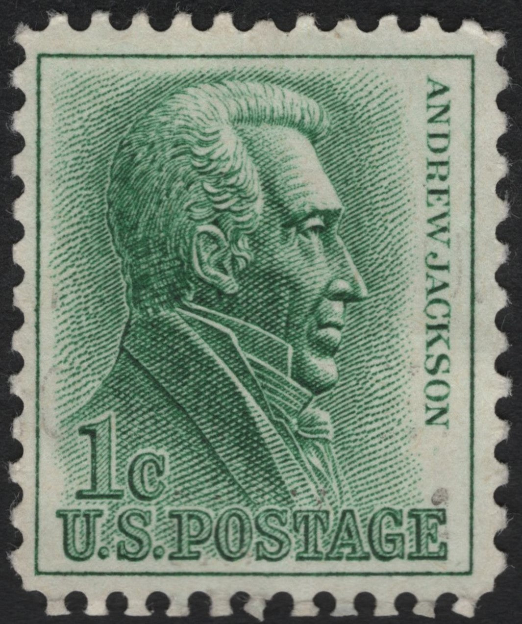 SCG9581 - United States – 1¢ Andrew Jackson (Green), 1938 Presidential Series