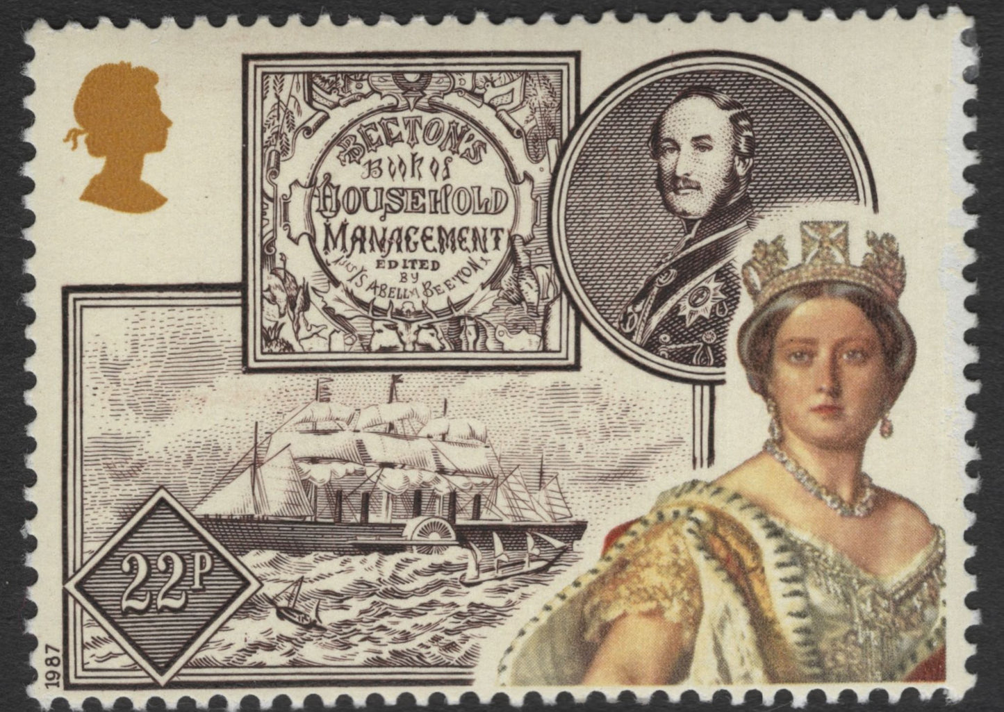 SCG11782 - Great Britain 1987 Victorian Heritage Commemorative Stamp Pair (18p & 22p)