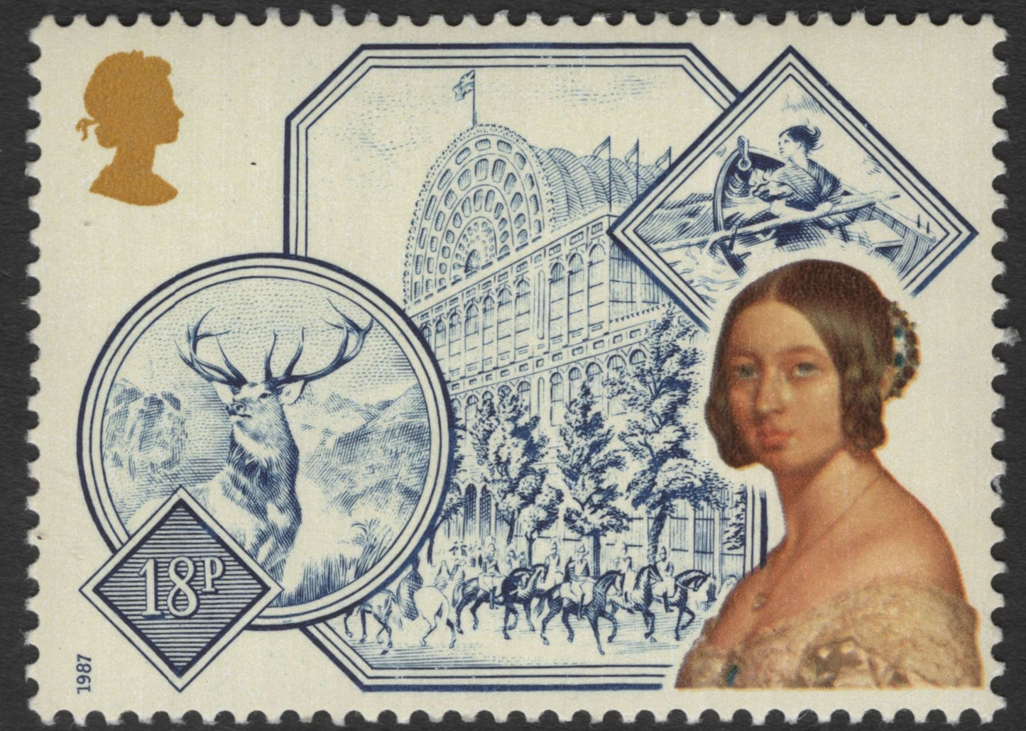 SCG11782 - Great Britain 1987 Victorian Heritage Commemorative Stamp Pair (18p & 22p)