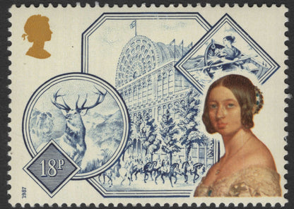 SCG11782 - Great Britain 1987 Victorian Heritage Commemorative Stamp Pair (18p & 22p)