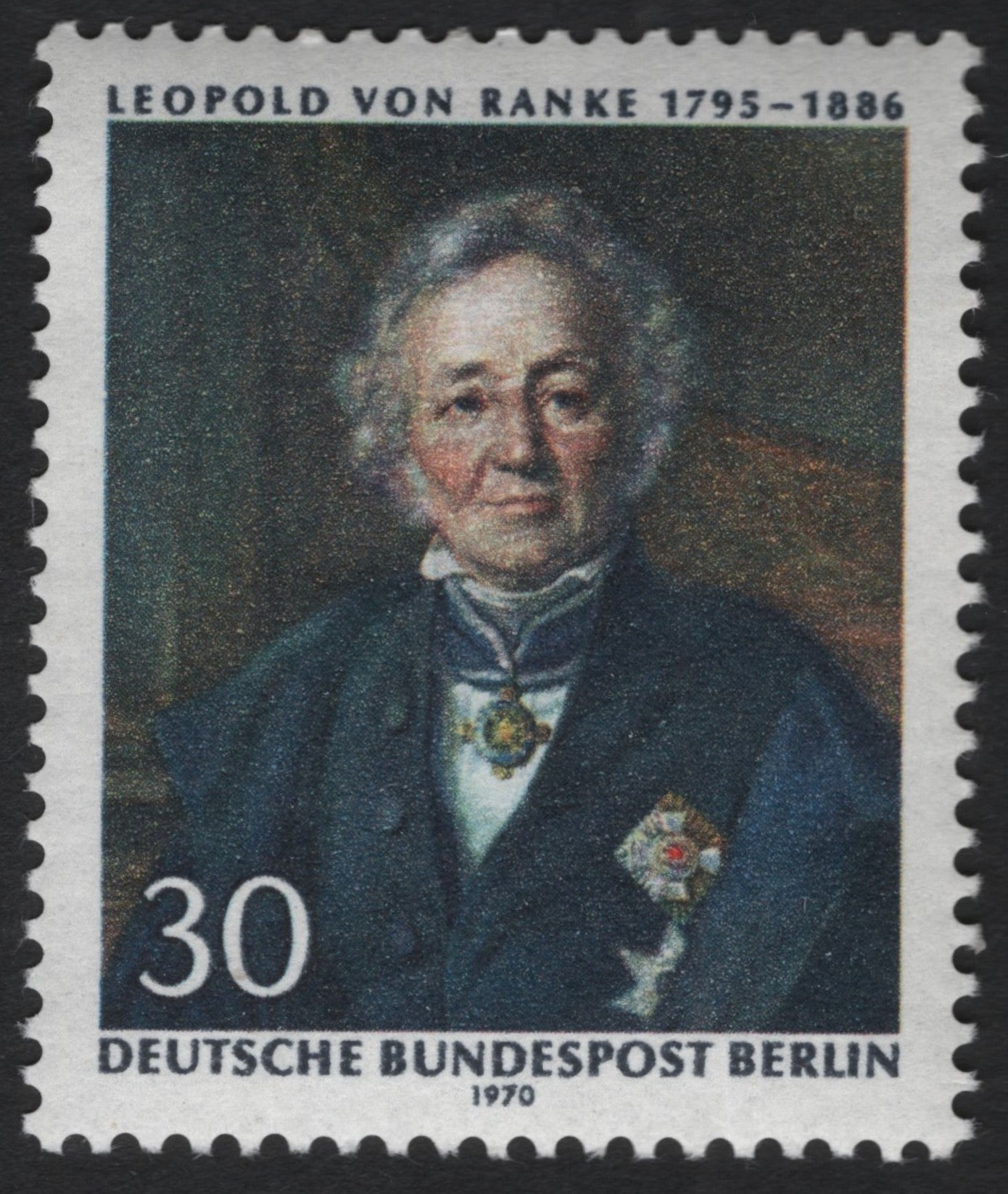 SCG9194 - Germany (Berlin) 1970 – Leopold von Ranke 30 Pf Stamp