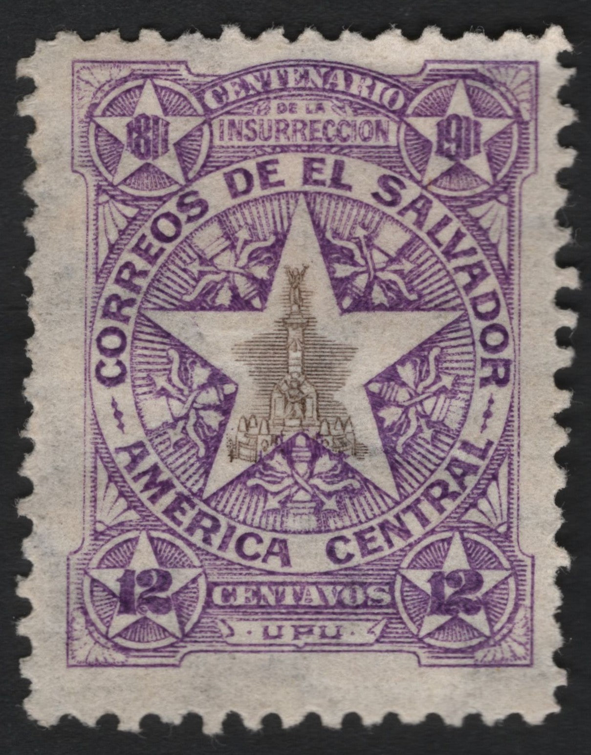 SCG9192 - El Salvador 1911 – Centenary of the Insurrection, 12 Centavos (UPU)