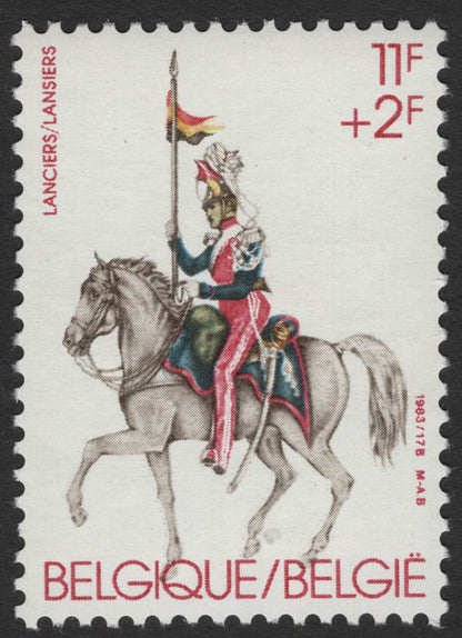SCG11805 - Belgium 1983 Historical Military Uniforms Charity Set